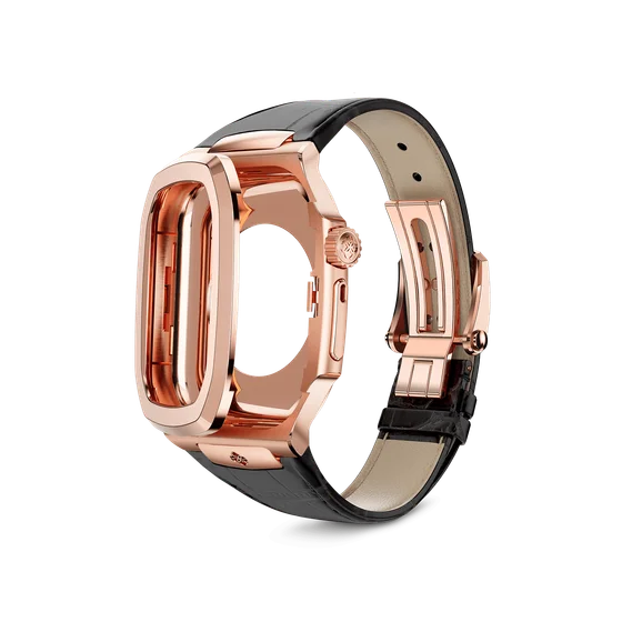 Корпус для Apple Watch ROYAL45 -  Rose Gold Brown Leather