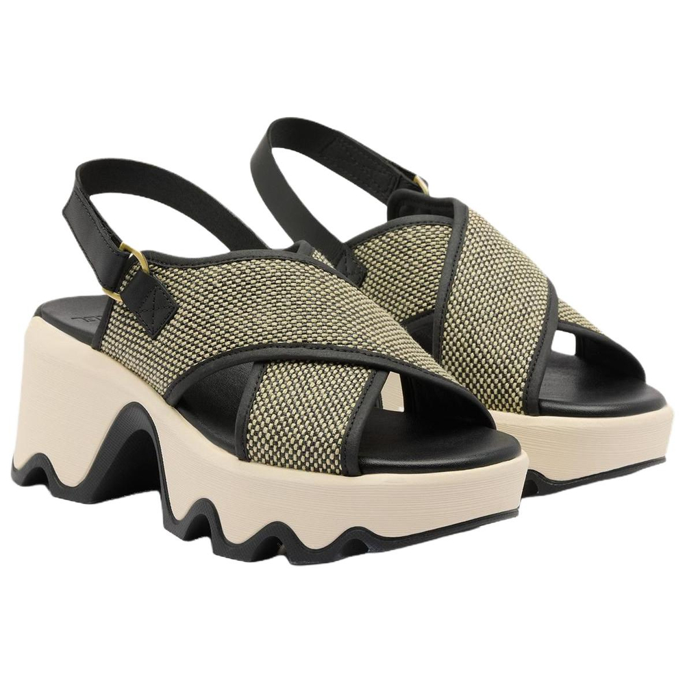 SOREL Kinetic™ Leather One Strap Sandals Women"s Black