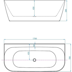 Акриловая ванна Allen Brau Priority 3 170x78 2.31003.21 белый матовый