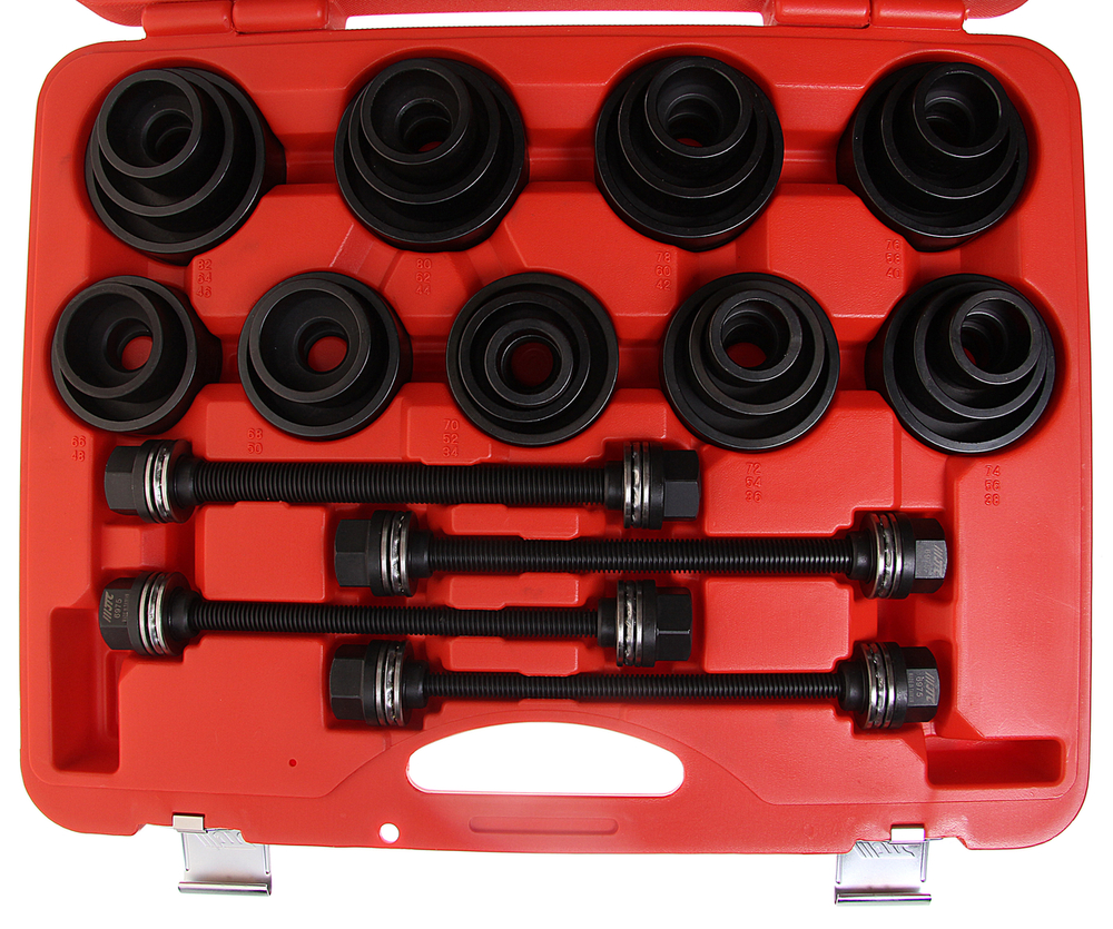 Набор для демонтажа/монтажа сайлентблоков, подшипников универсальный 29 предметов JTC