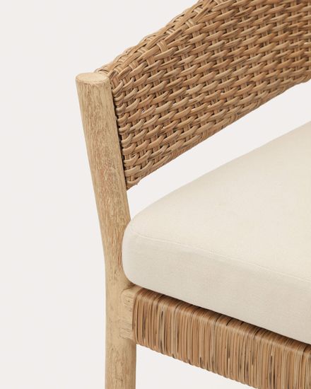 Pola Комплект из 2-местного дивана и 2 кресел из массива эвкалипта и искусственного ротанга La Forma Испания 