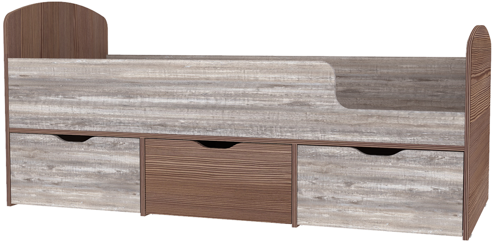 Кровать КарИВи Малыш Мини Бодего Темный Бетон