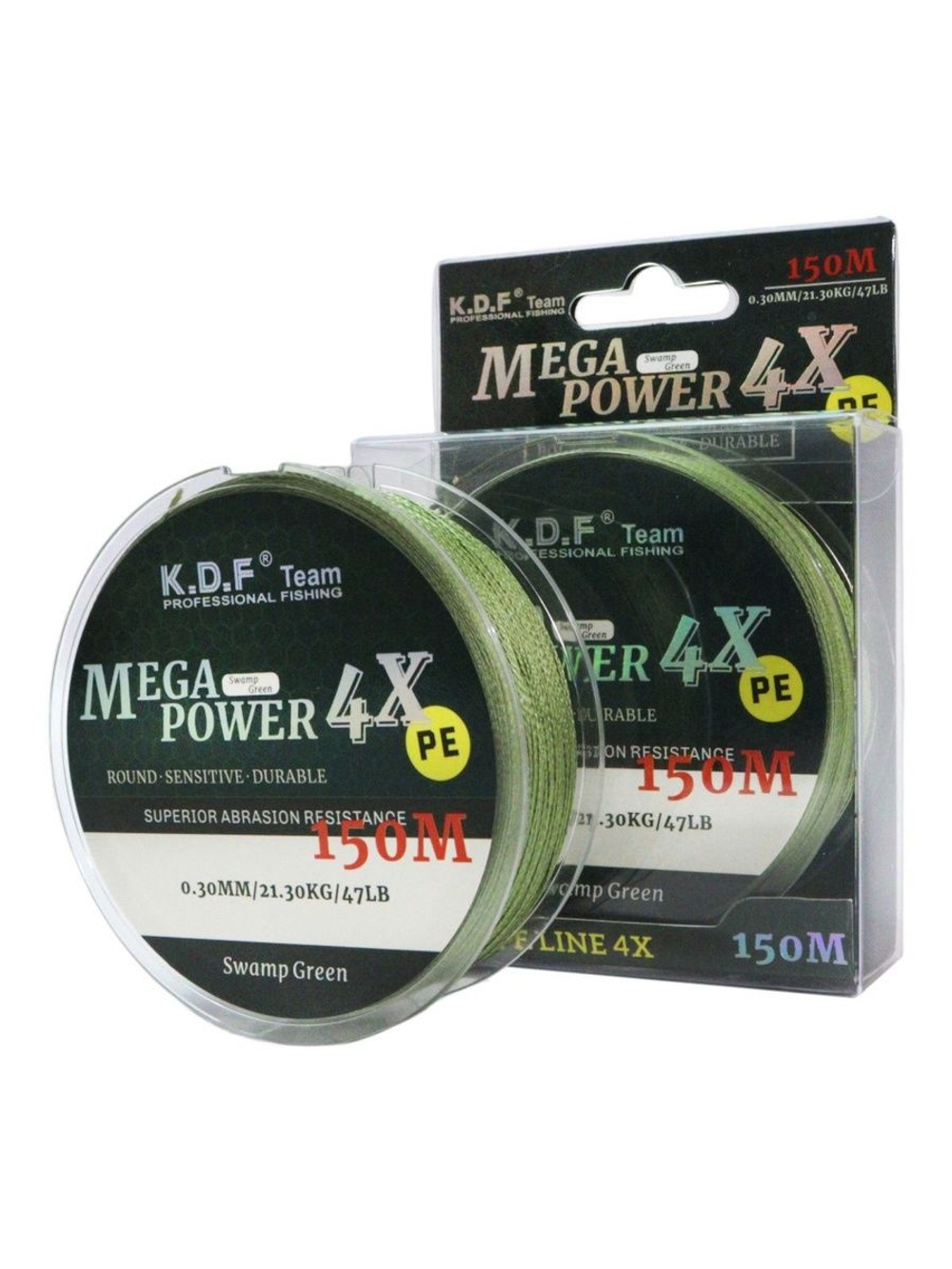 Плетеный шнур KDF MegaPower 4X 0,30 мм 150 м