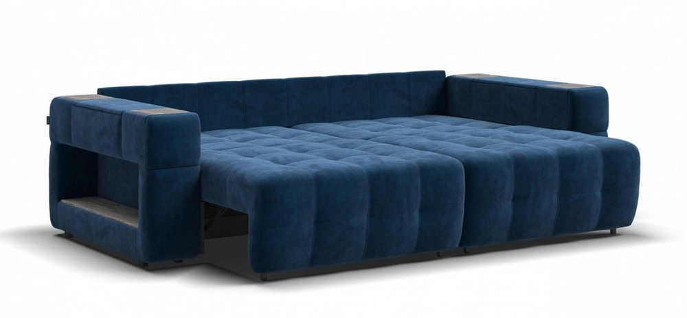 Диван Босс ХО Велюр Монолит синий