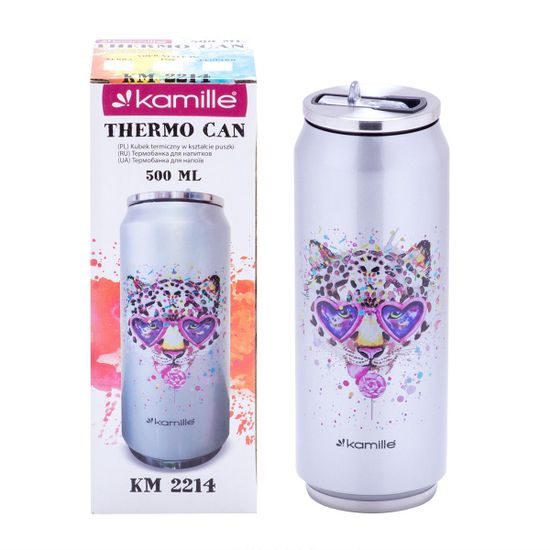 Термобанка 500мл. из нержавеющей стали Kamille KM-2214