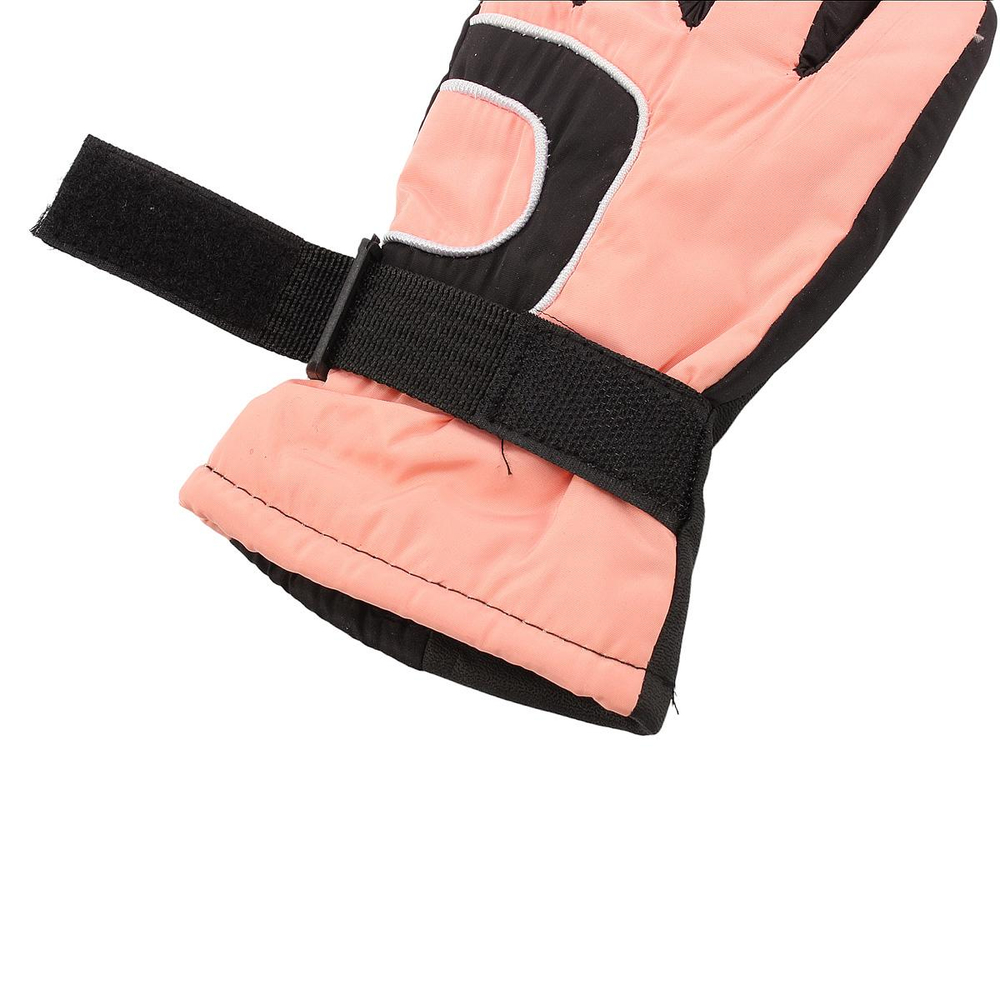 Перчатки зимние MINAKU, черный/розовый, р-р 16 (18 см) 7000383 (MINAKU), 1 шт.