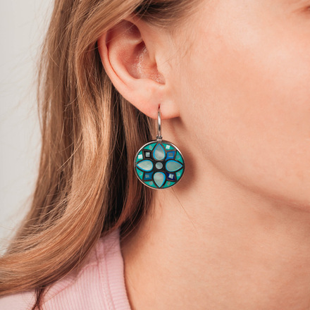 Серьги Fiore Luna AE01688-4 BL/S