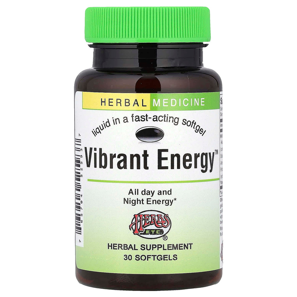 Herbs Etc., Vibrant Energy ™, 30 мягких таблеток