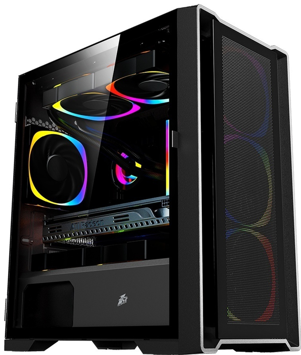 Корпус 1STPLAYER T4-BK-4F2C3 черный