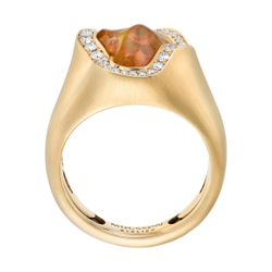 Кольцо с Опалом и Бриллиантами, R0029-49/1