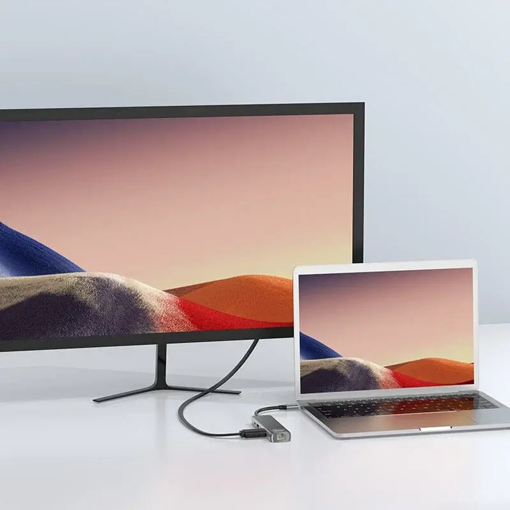 USB-C Hub для MacBook 5-в-1, Hoco HB23