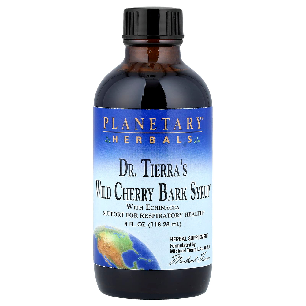 Planetary Herbals, Dr. Tierra's Wild Cherry Bark Syrop™, 118,28 мл (4 жидк. унции)