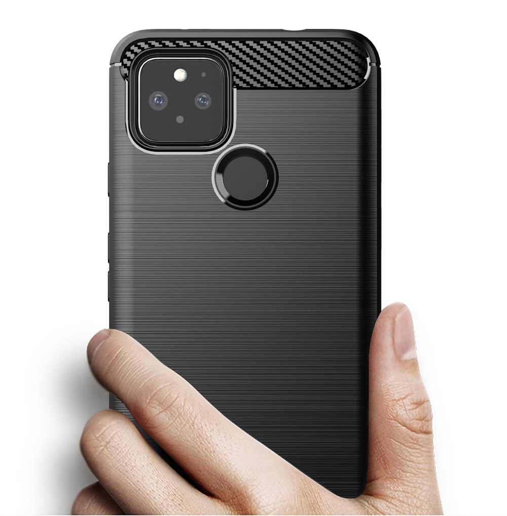 Мягкий защитный чехол для Google Pixel 4A 5G, серия Carbon от Caseport