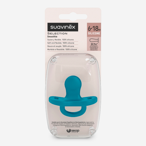 Пустышка Suavinex Colour Essence SX PRO бирюзовый 6-18 мес