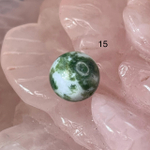 54656  Агат Моховой Бусина 10мм