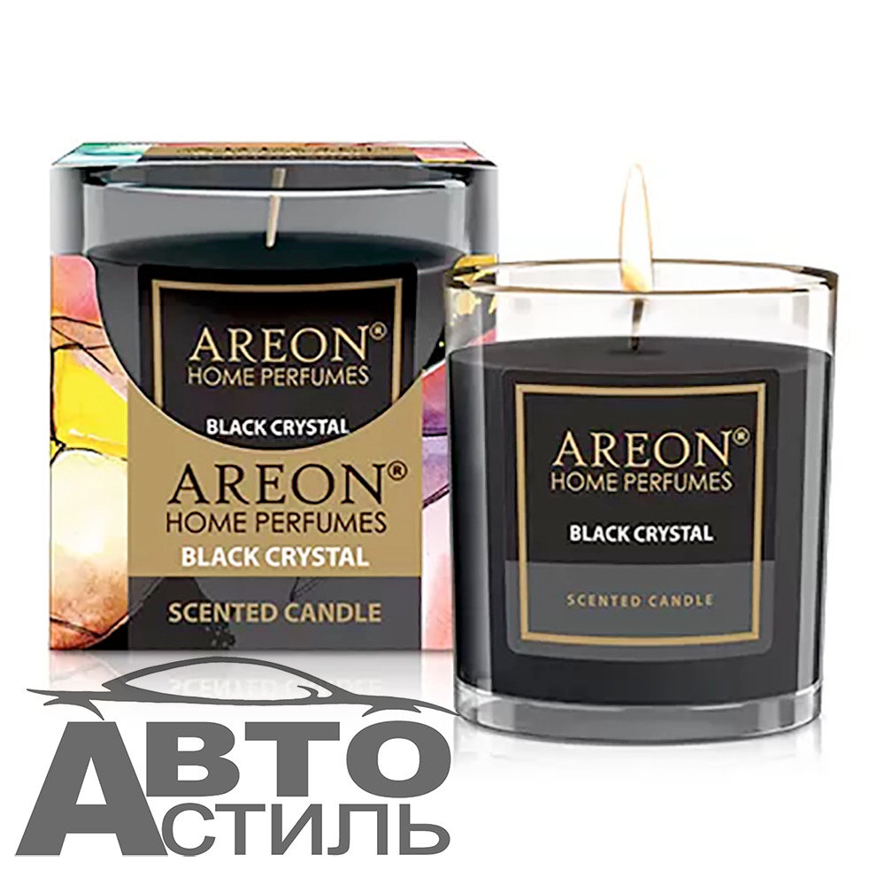 Ароматизатор Свеча ароматическая AREON scented candles 120гр - Vanilla Black/Ванила Блэк