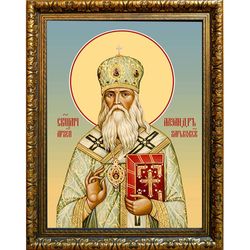 Александр Петровский, архиепископ Харьковский, священномученик. Икона на холсте.