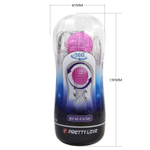 Прозрачный мастурбатор с подвижным шариком