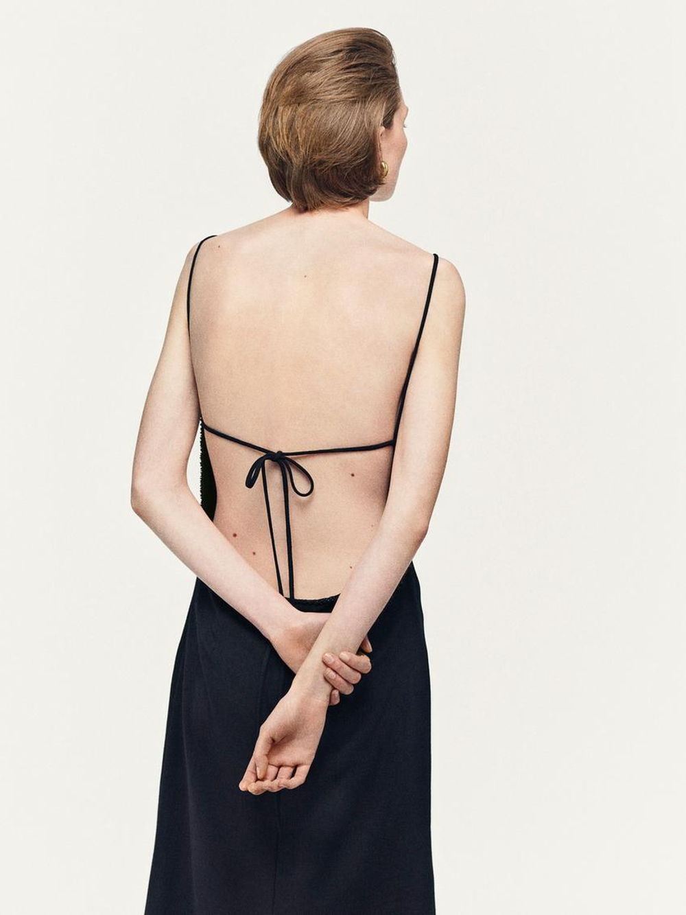 Massimo Dutti Платье-миди, черный