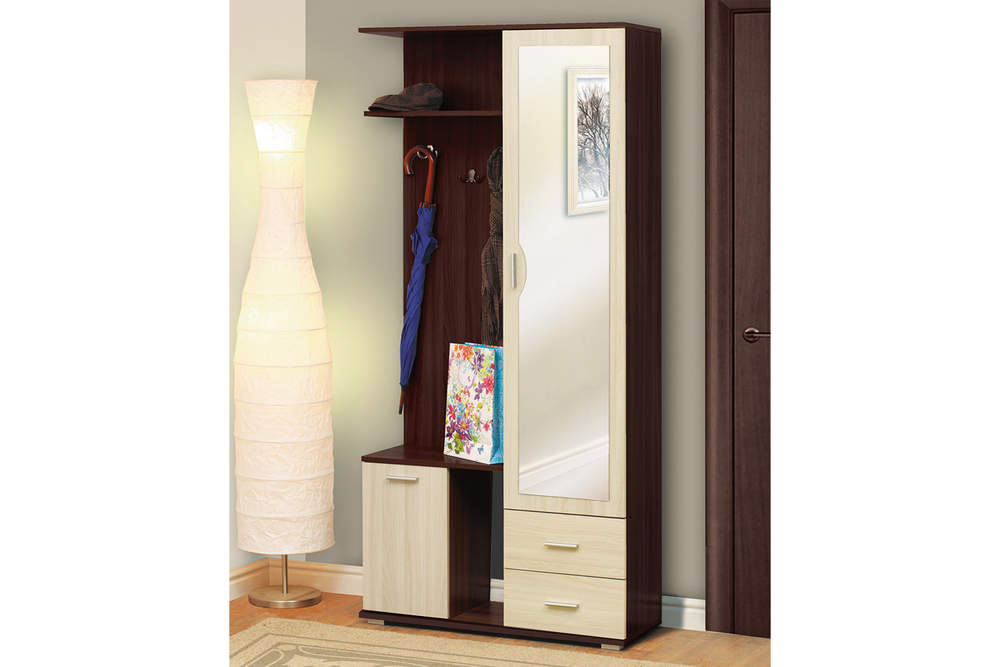 Прихожая Кармен-1, Венге, Вудлайн Кремовый