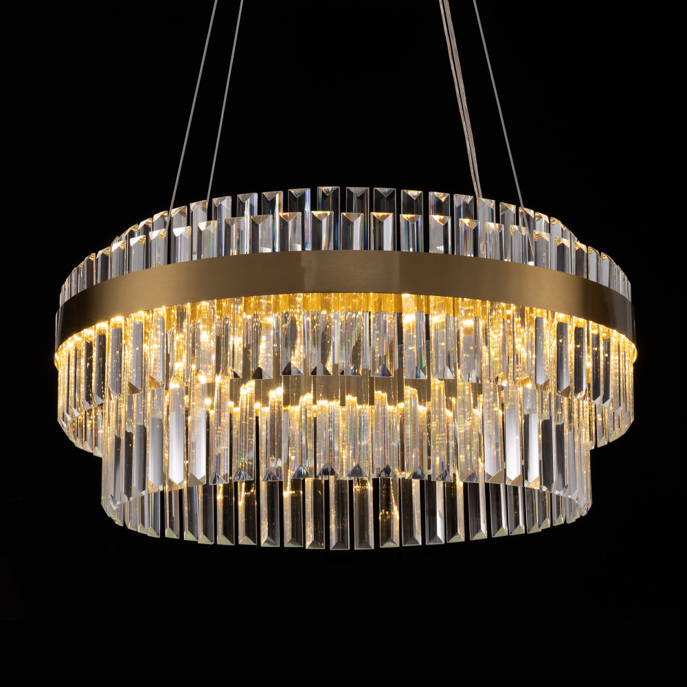 Citilux Sheldon CL339163 LED Люстра хрустальная с пультом Бронза