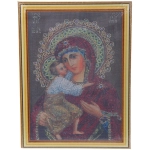 Алмазная мозаика на подрамнике с полным заполнением»МИР ЯРКИХ КРАСОК», икона 2, 30*40см