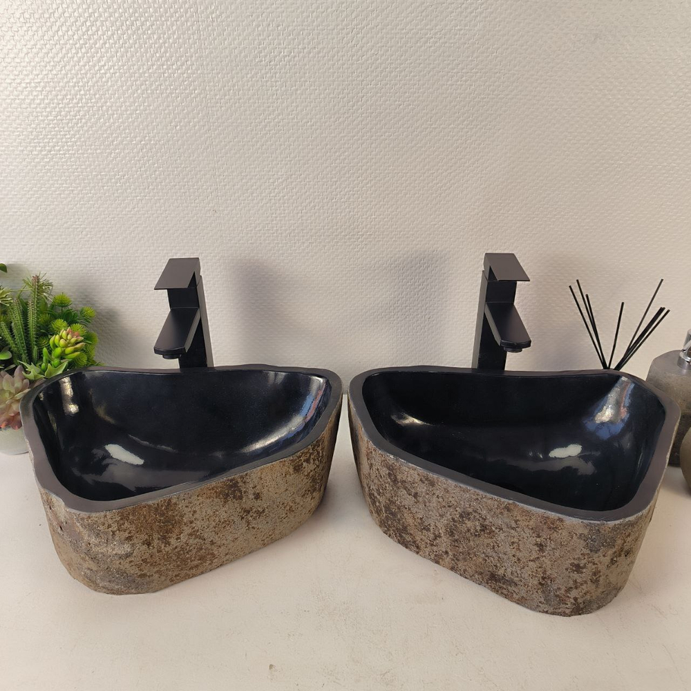 Раковина из речного камня ПАРА! RS-65335 45*35*15 0865