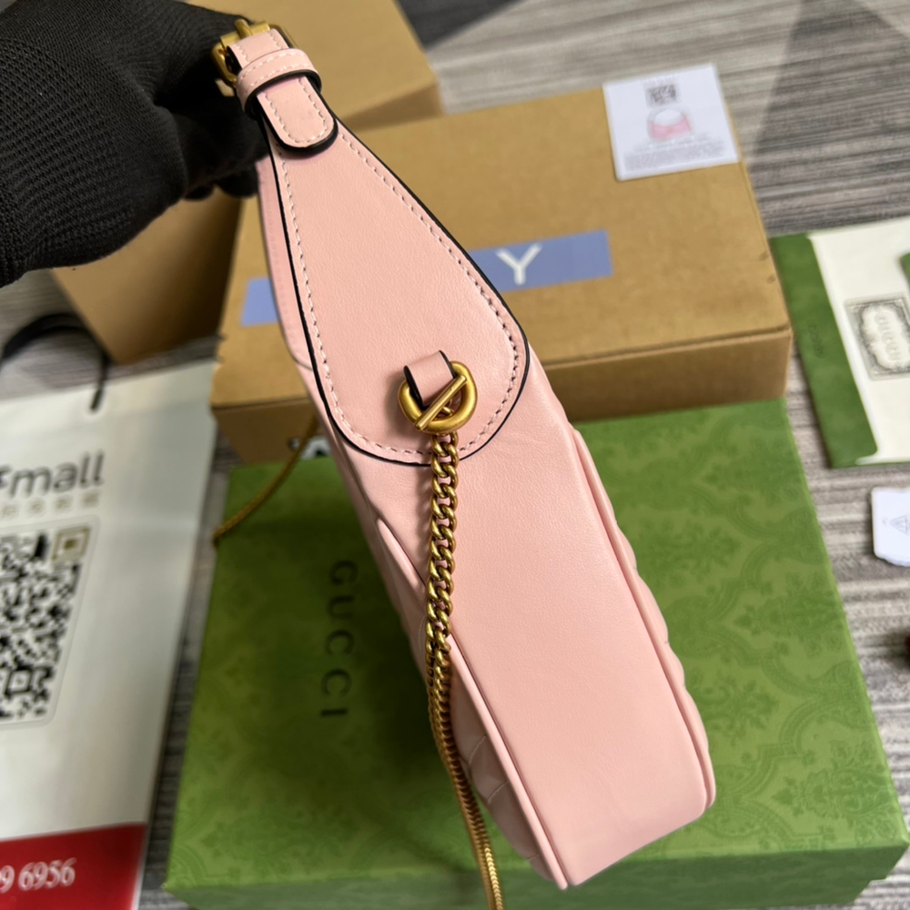 Gucci GG Marmont Half-Moon-Shaped Bag