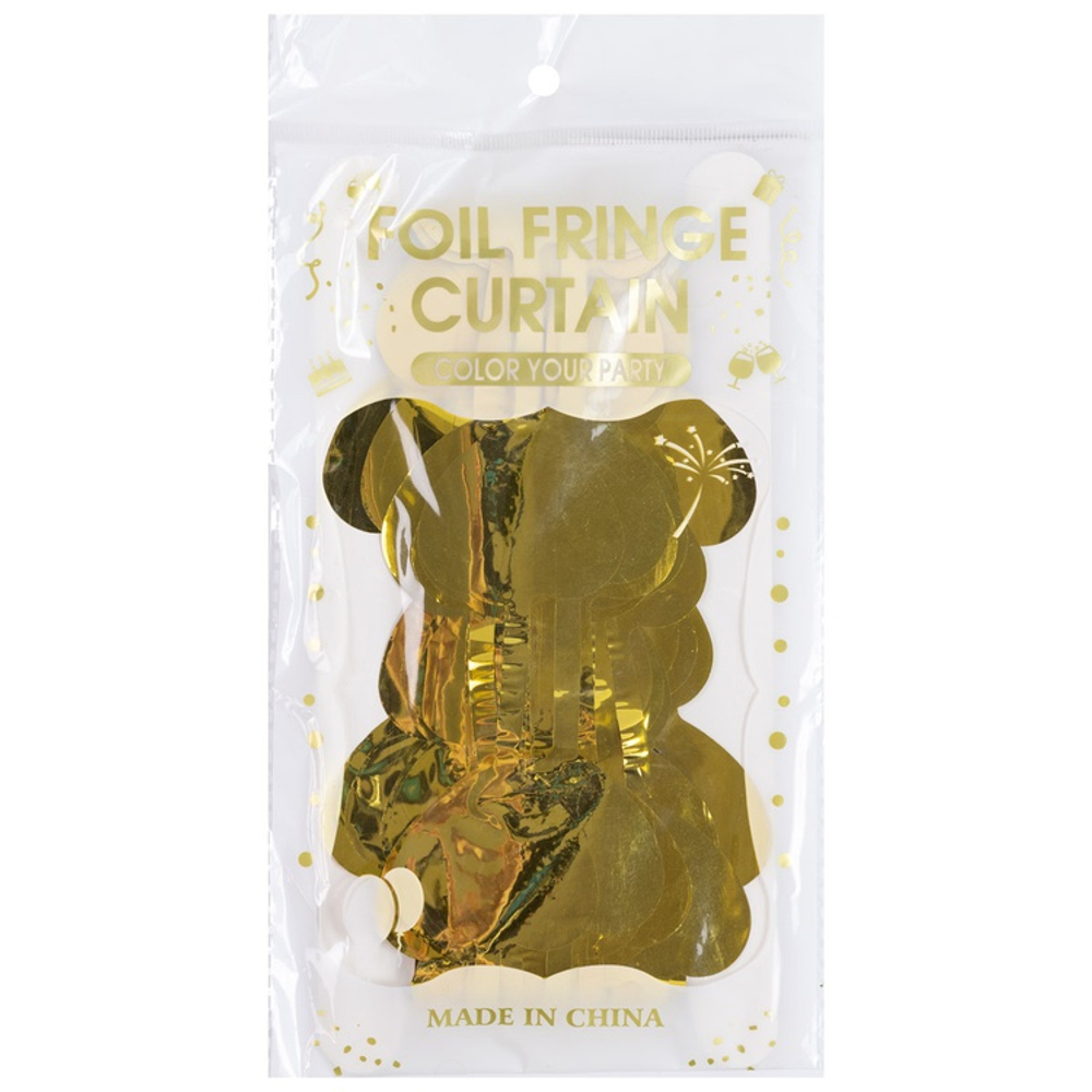 Занавес Сердце, Золото 100*200 см