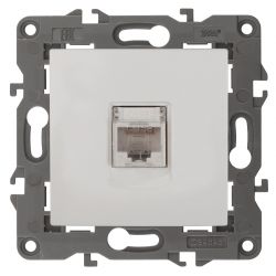 14-3107-01 ЭРА Розетка RJ45, IP20, белый