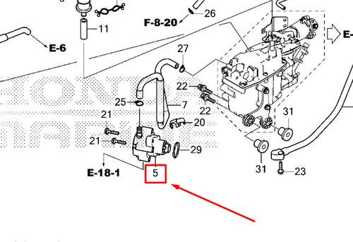 16700-ZY6-023 PUMP ASSY, FUEL
