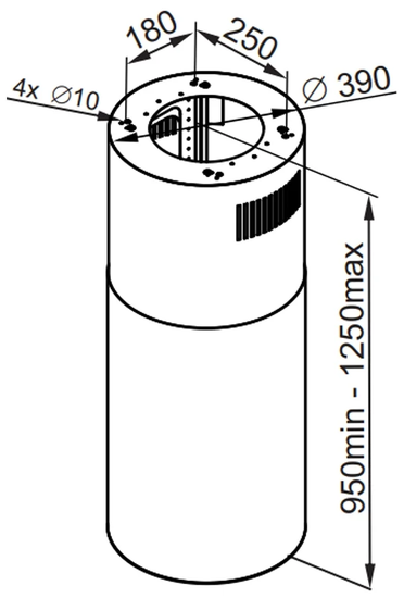 Вытяжка MAUNFELD Lee Isla (sensor) 39 белый