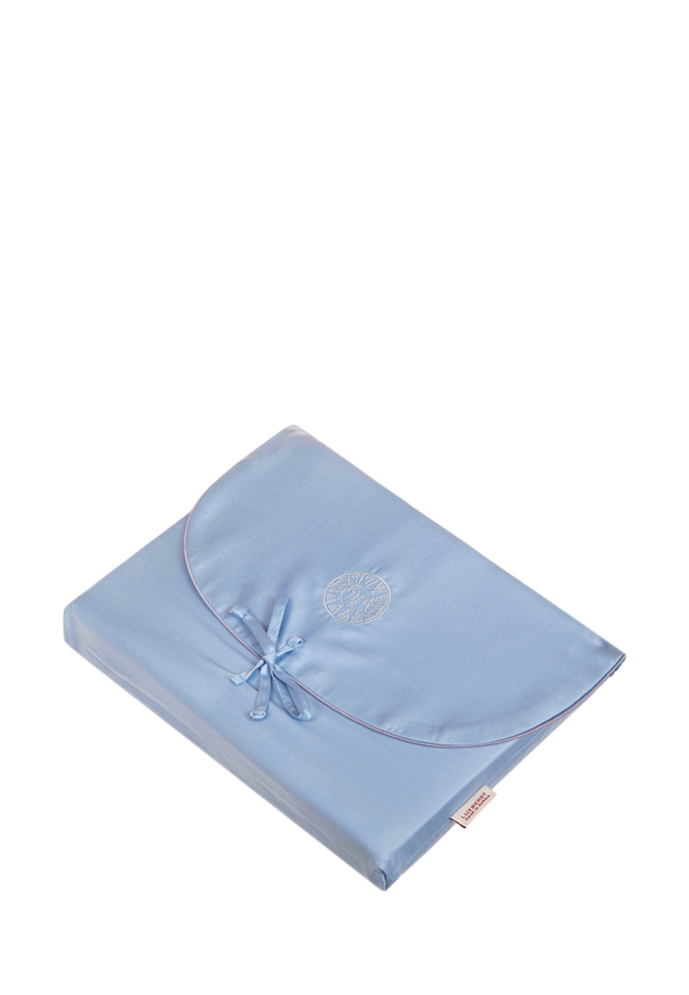 Постельное белье 2 спальное евро Luxberry Тенсель голубое