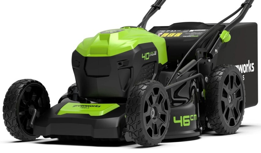 Газонокосилка аккумуляторная GREENWORKS GD40LM46SP 40V, самоходная, б/щ, АКБ 8Ач и ЗУ 2506807UH