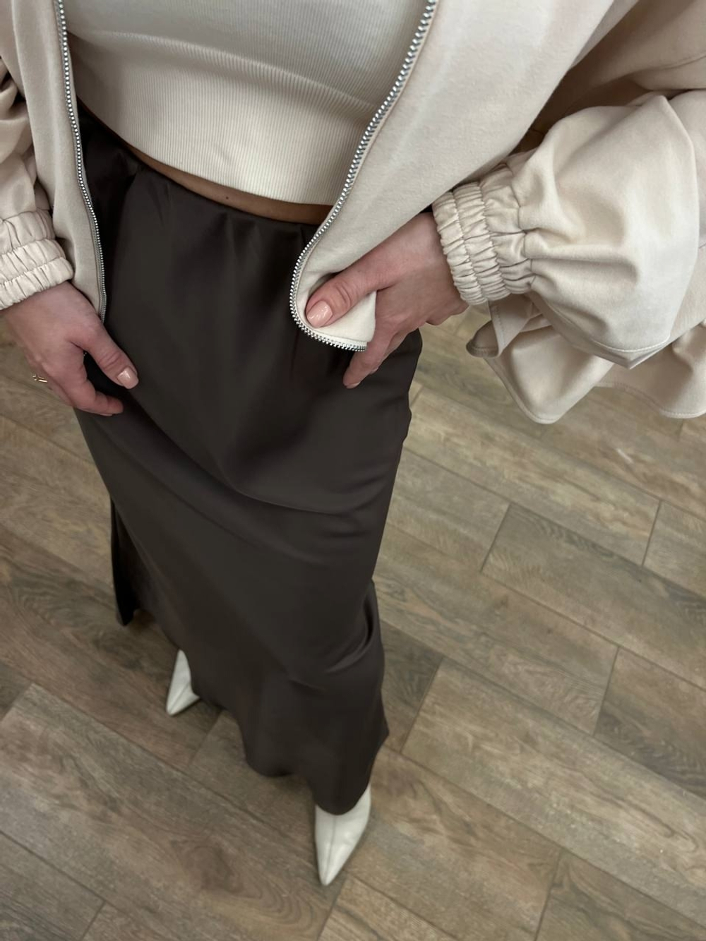 Юбка по косой midi