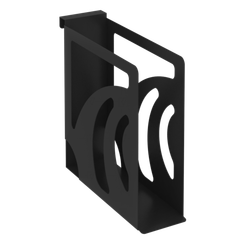 Навесной лоток для папок узкий MAN-11 Металл Черный 80*263*250