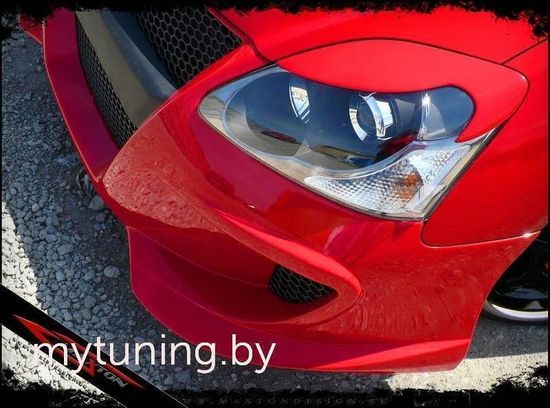 Реснички на передние фары Honda Civic 7