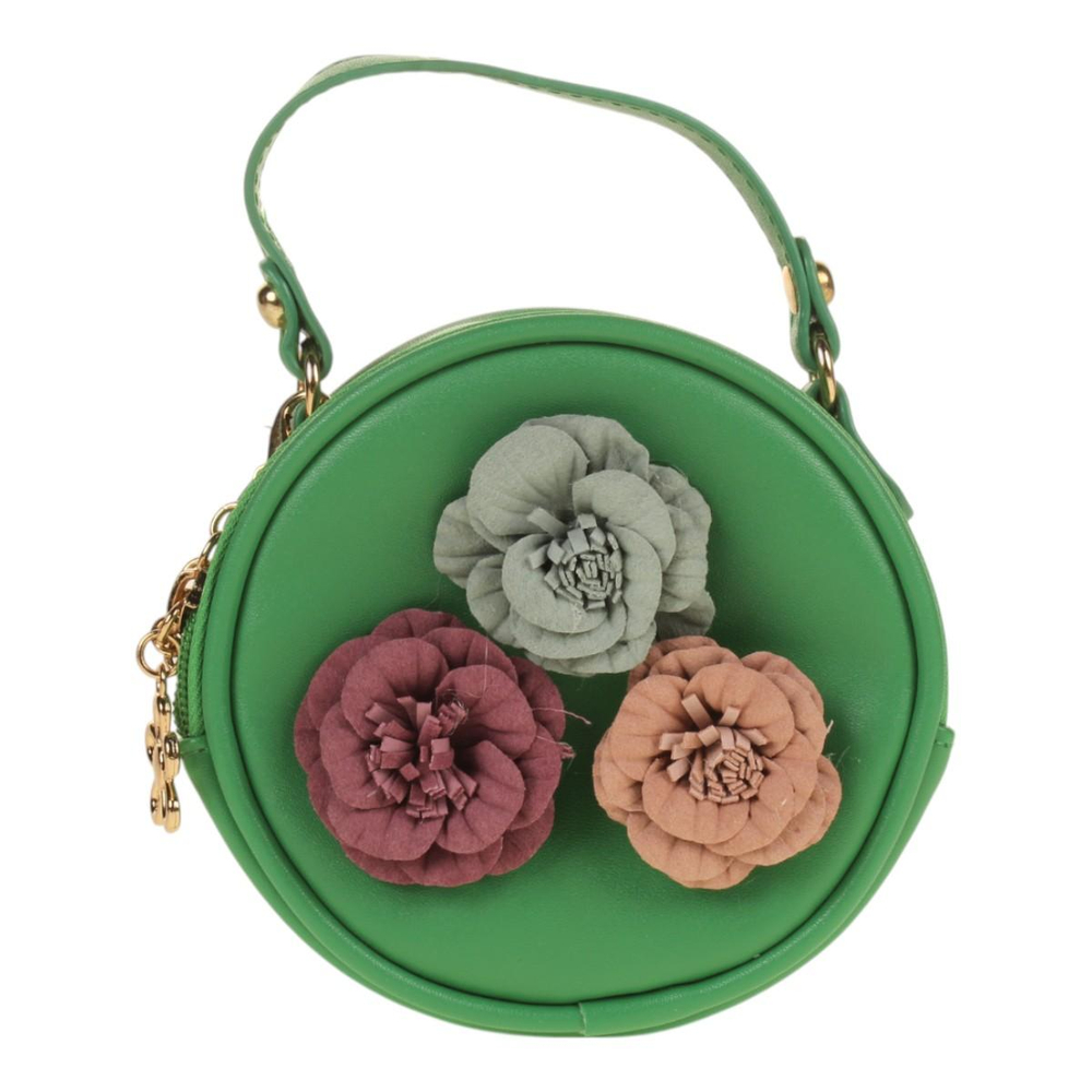 Сумочка "Цветы", 12,5*12,5см, 4 цвета микс