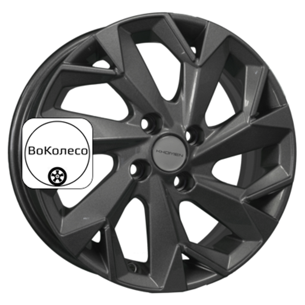 6x15/4x100 ET40 D60,1 KHW1508 (XRay) Gray Khomen Wheels
