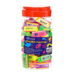 Ластик Basir, треугольная форма, 5 цветов корпуса с цветными вставками по бокам, размер 3.8*1.5 см