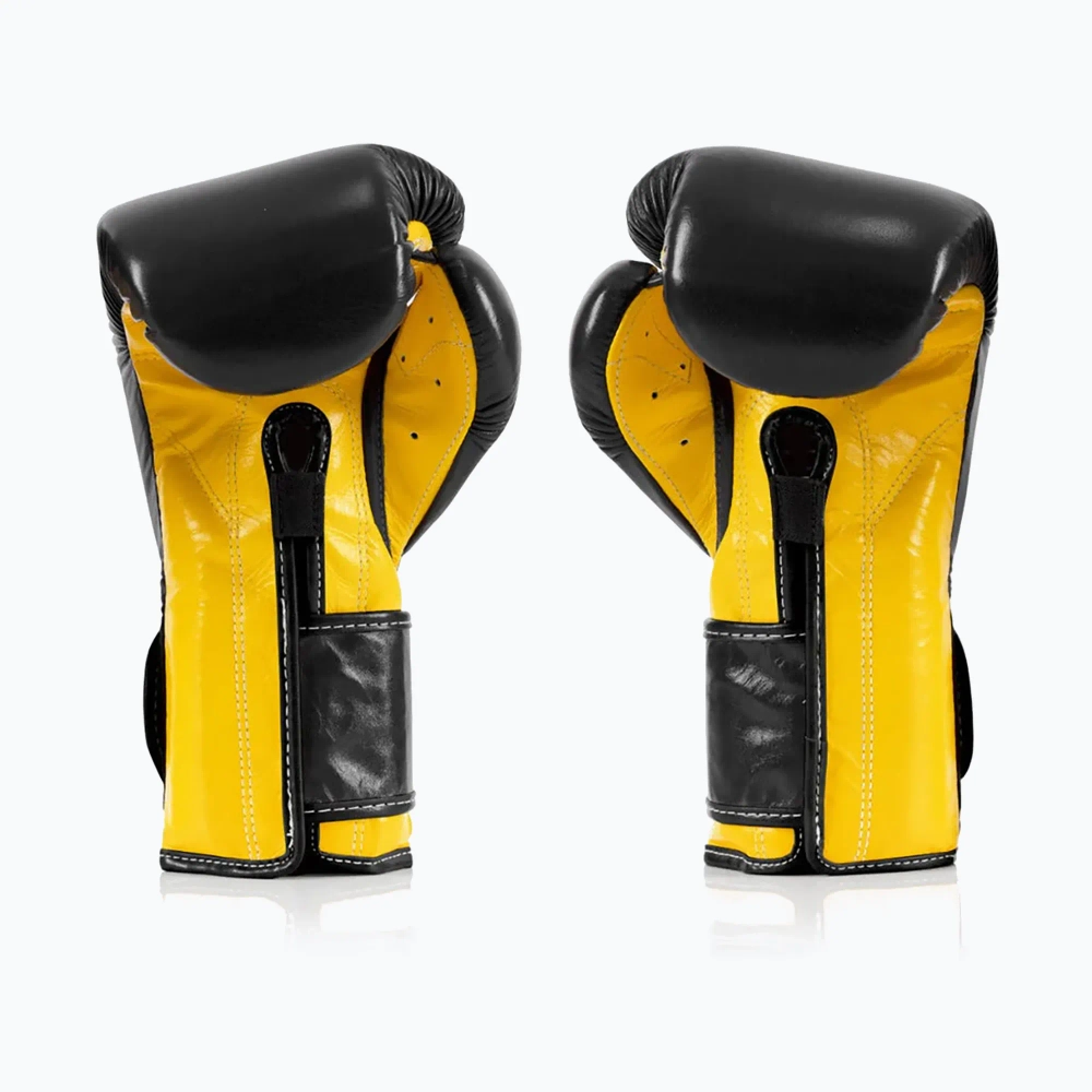 Боксёрские перчатки Fairtex Heavy Hitter's Mexican Style black/yellow