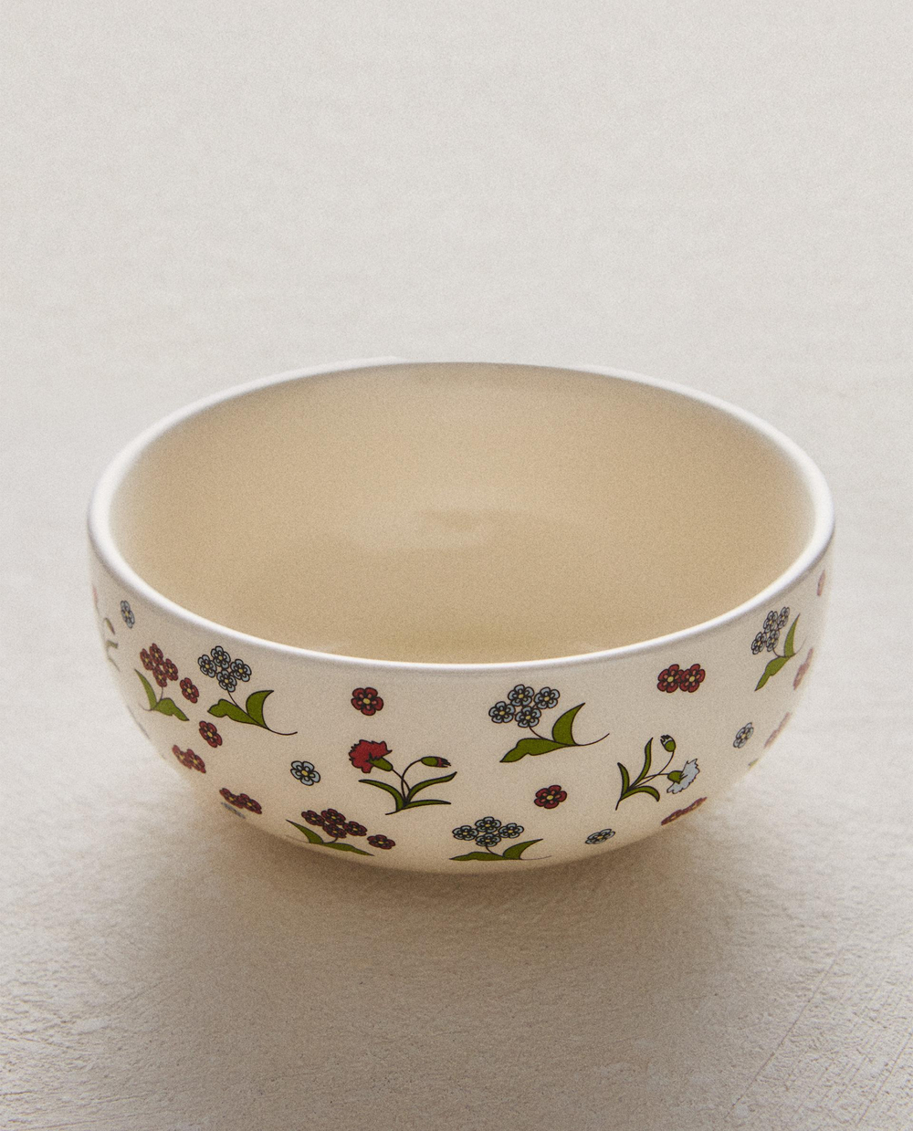 Zara Home миска из каменной керамики, цвет разноцветный, 14 см