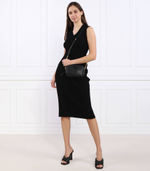 Кожаная сумка-мессенджер McGraw TORY BURCH - черный(147578)