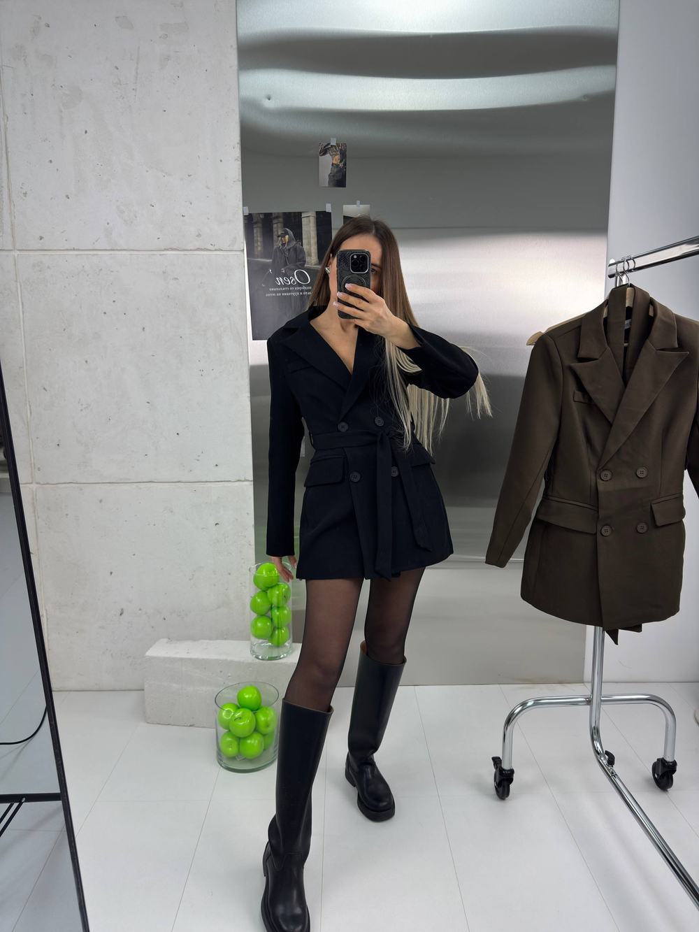 Платье-пиджак жен. 667 чер.