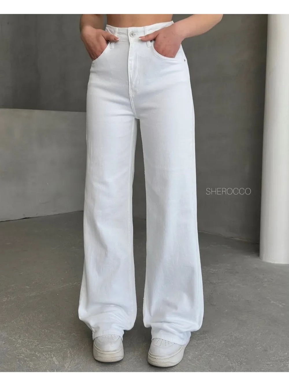 Джинсы широкие летние посадка WIDE LEG (Вайд лег)
