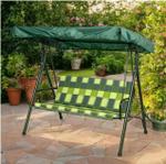 Качели садовые "Габи" до 160кг Светло-зеленая клетка