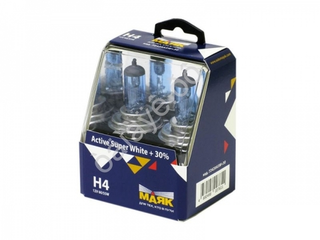 Автолампа H4 12V 60/55W P43t Маяк  +30% Active Super White 72420АSW+30 (к-т)