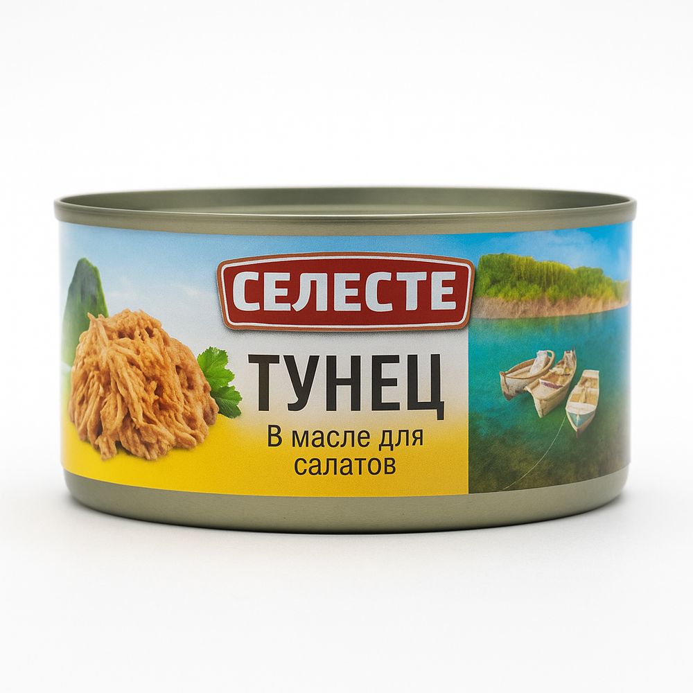 Тунец Селесте в масле для салатов 130 гр