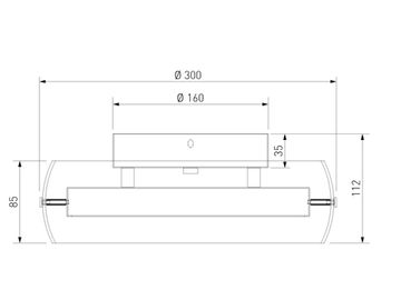 Потолочный светодиодный светильник 12W 4000K a071532 201051 LED черный Noir Eurosvet