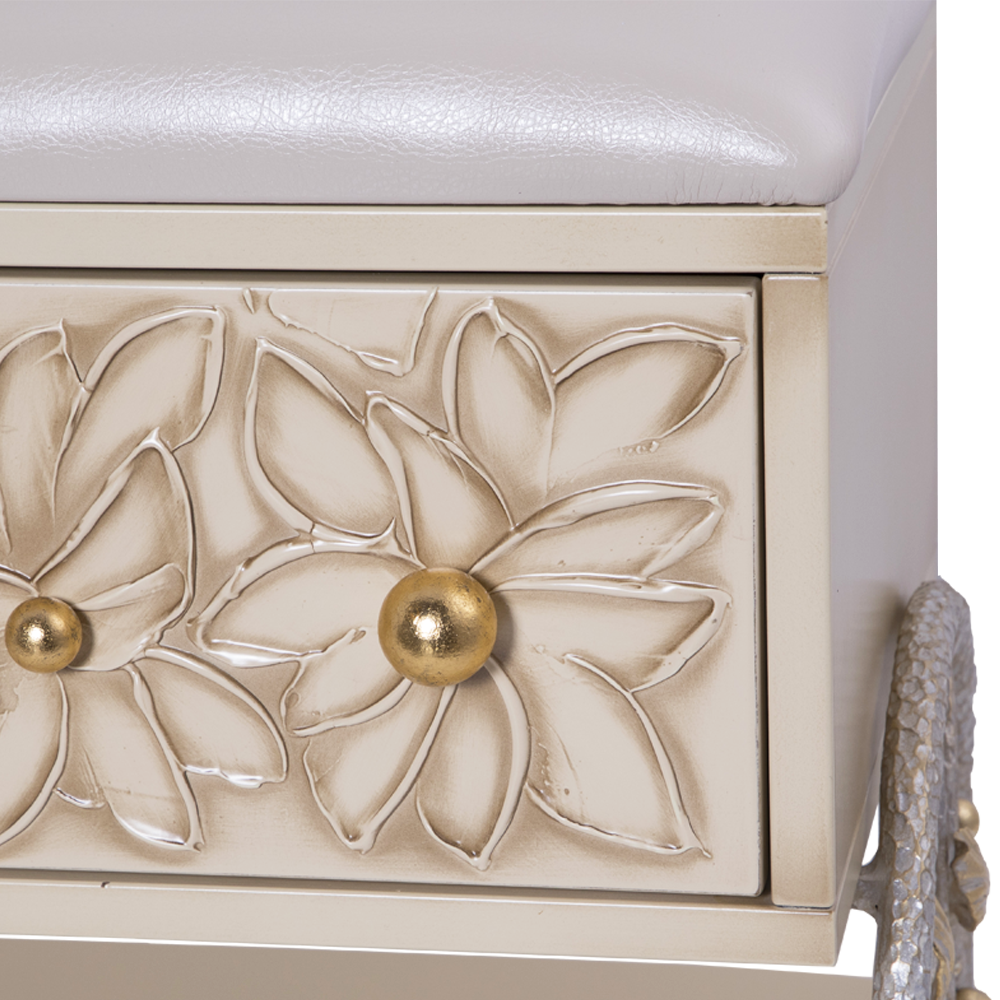 Банкетка Терра Айвори Мраморное золото